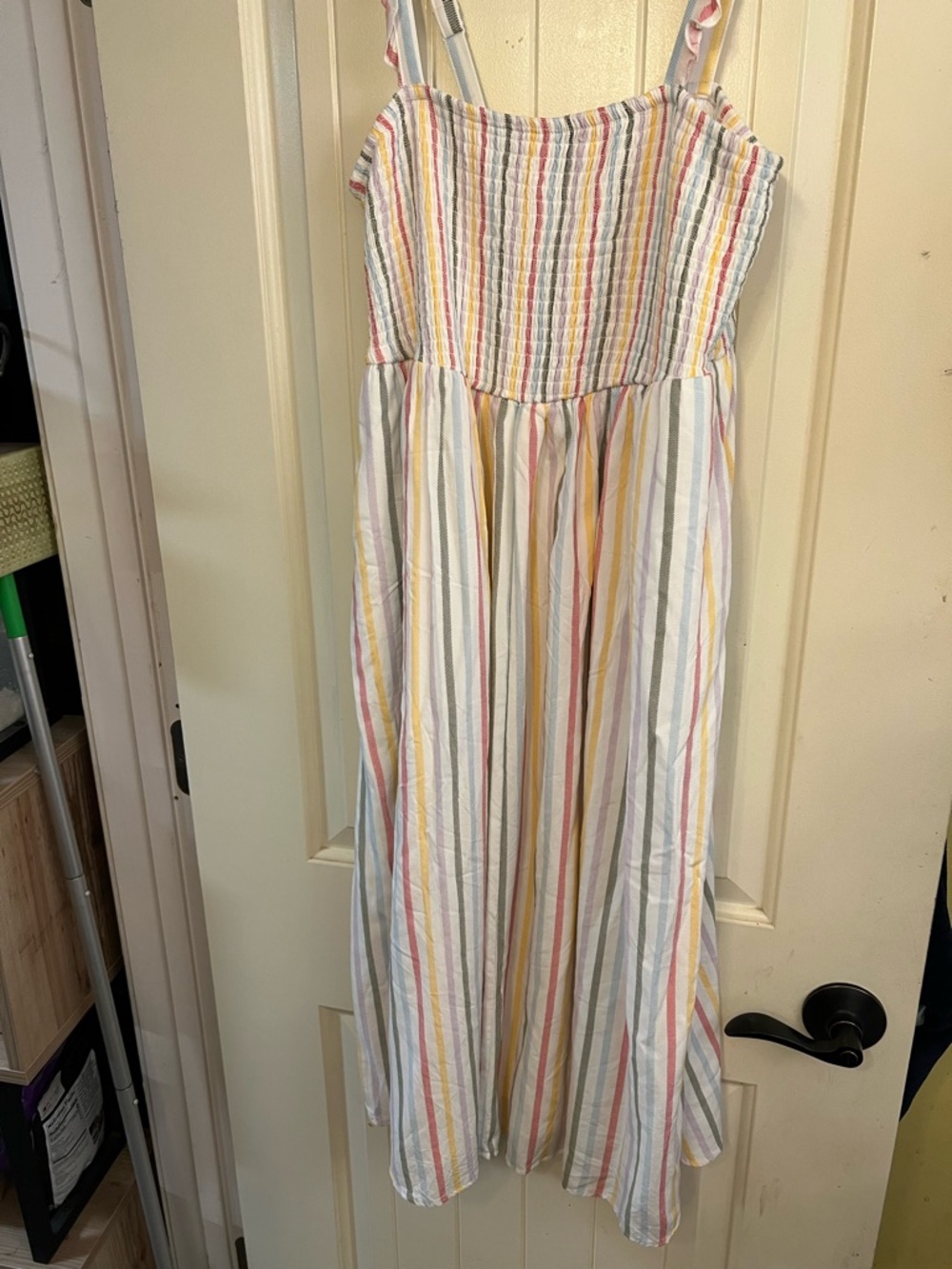 torrid Multicolor Striped Smocked Top